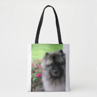 Keeshond--Kärlek! Tygkasse