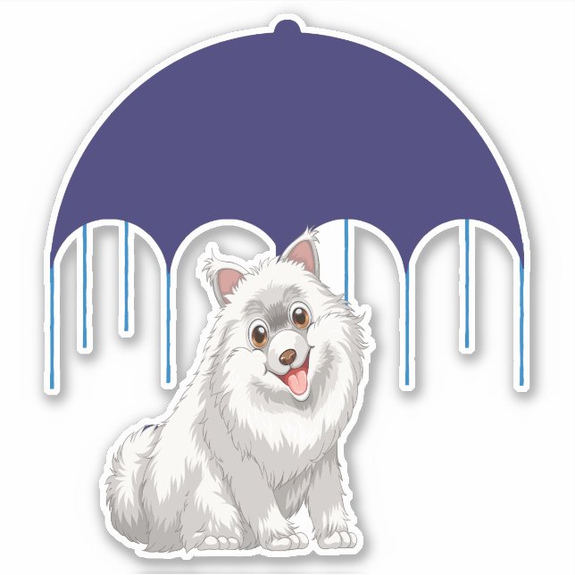 Keeshond Klistermärken (Framsida)
