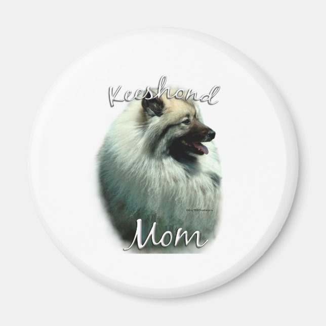 Keeshond Mamma 2 Magnet (Framsidan)