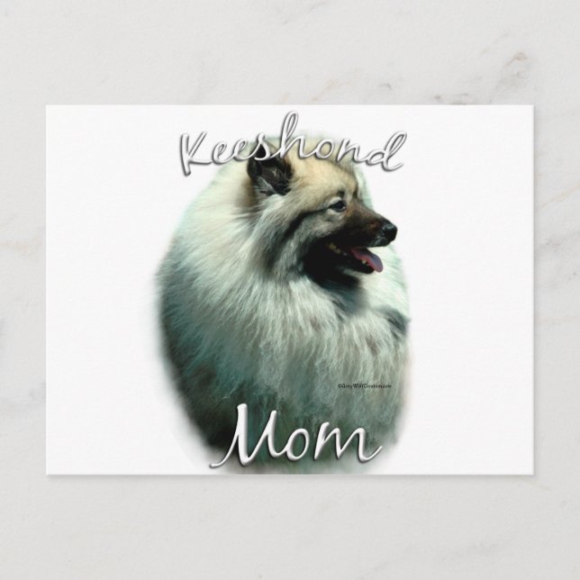 Keeshond Mamma 2 Vykort (Framsida)
