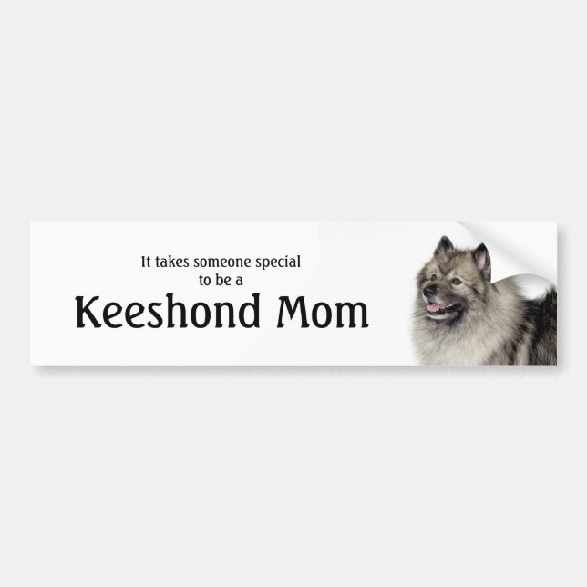 Keeshond Mamma Bildekal (Framsidan)