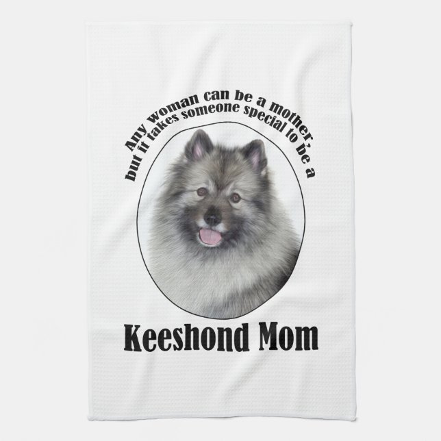 Keeshond Mamma Kökshandduk (Vertikal)