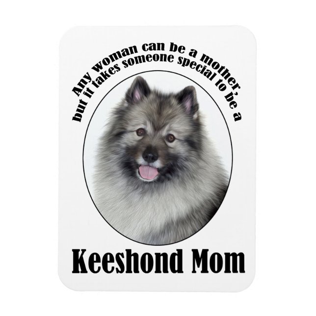 Keeshond Mamma Magnet (Vertikal)