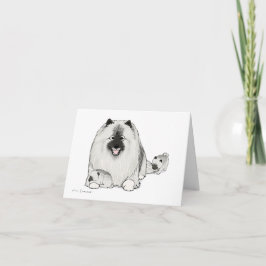 Keeshond med valpar kort