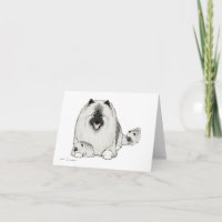 Keeshond med valpar