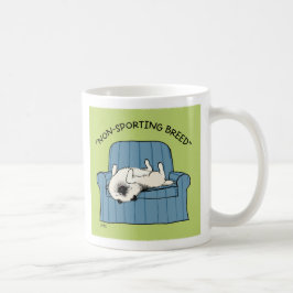 Keeshond "Non-Sport Breed" Humous Hund Kaffemugg