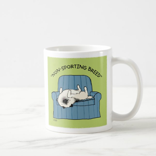 Keeshond "Non-Sport Breed" Humous Hund Kaffemugg (Höger)