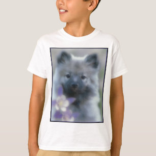 Keeshond och Columbine - Hund Photograph T Shirt