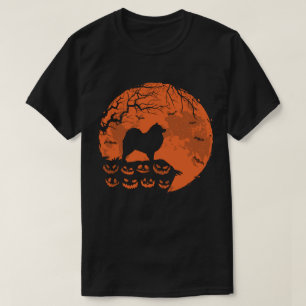 Keeshond och Måne Halloween Costume Hund älskare G T Shirt
