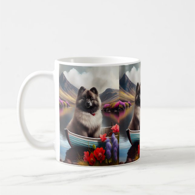 Keeshond på åra: Ett naturskönt äventyr Kaffemugg (Vänster)