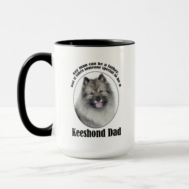 Keeshond Pappa Mugg (Vänster)