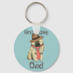 Keeshond Pappa Nyckelring