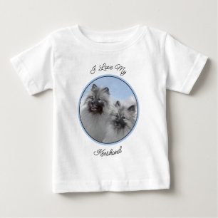 Keeshond Par Kees-målning Original Djurkonst T Shirt
