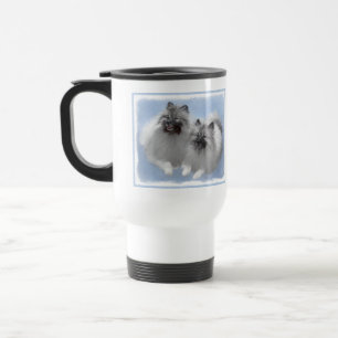 Keeshond par of Kees Painting Original Animal Art Resemugg