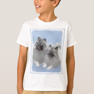 Keeshond par of Kees Painting Original Animal Art T Shirt