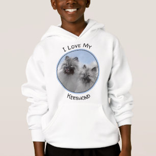 Keeshond par of Kees Painting Original Animal Art T Shirt