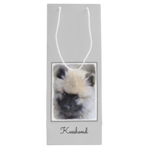 Keeshond Puppy Painting - Cute Original Hund Art
