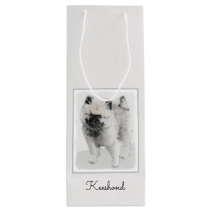 Keeshond Puppy Teckning - Cute Original Hund Art