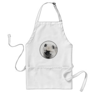 Keeshond Puppy Teckning - Cute Original Hund Art Förkläde
