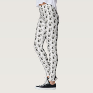 Keeshond Puppy Teckning - Cute Original Hund Art Leggings