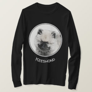 Keeshond Puppy Teckning - Cute Original Hund Art T Shirt