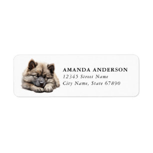 Keeshond-Returetiketter Returadress Etikett