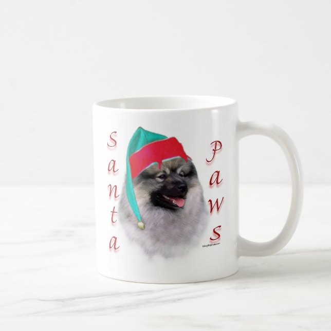Keeshond Santa Tassar Kaffemugg (Höger)
