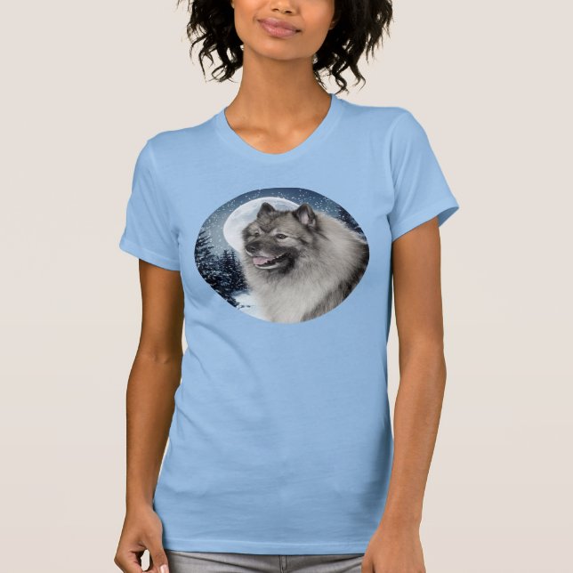 Keeshond T-Shirt (Framsida)