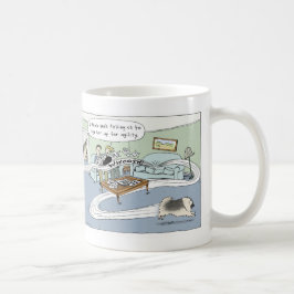 Keeshond Tecknad hund-smidighet | Cute Keesie Kaffemugg