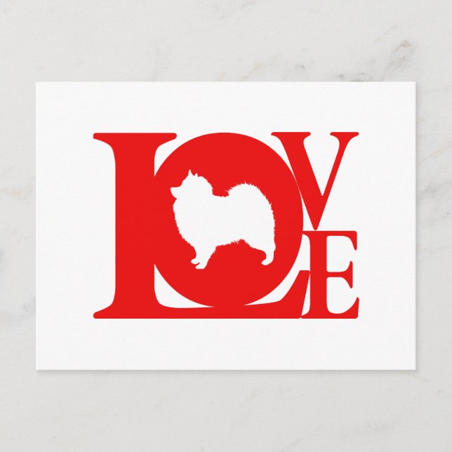 Keeshond Vykort (Framsida)