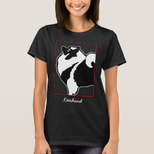 Keeshonddiagram - gullig original- hundkonst t shirt