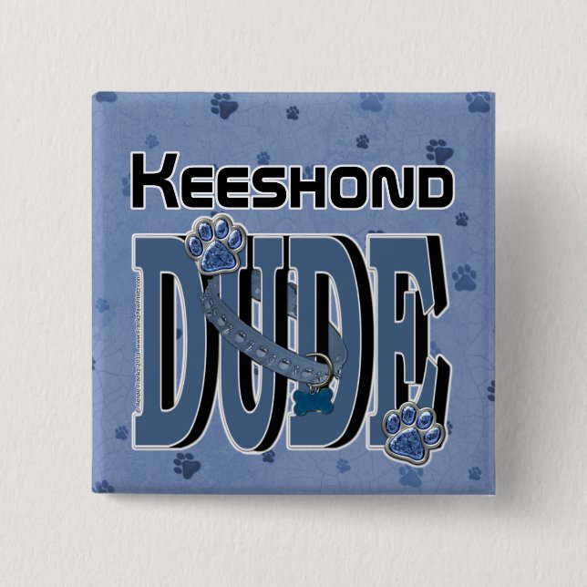 KeeshondDUDE Knapp (Framsida)