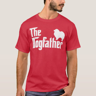 Keeshonden Älskare Present DogFather pojke retro T Shirt