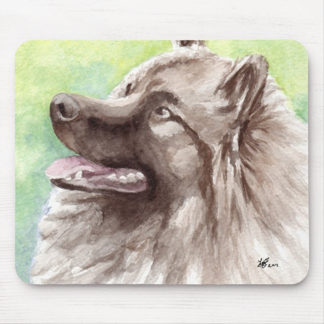 Keeshondhund Mousepads Musmatta (Framsidan)
