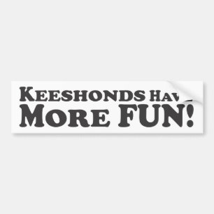 Keeshonds har mer roligt! - Bildekal