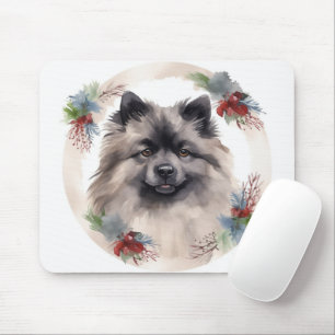 Keeshonung God Jul Utandning Festive Valp Musmatta