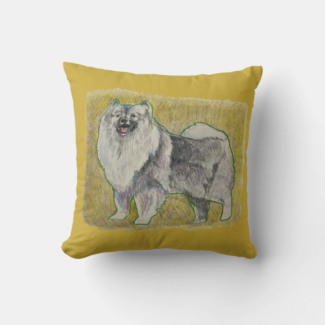 KeeshoundThrow Pillow Kudde (Framsida)