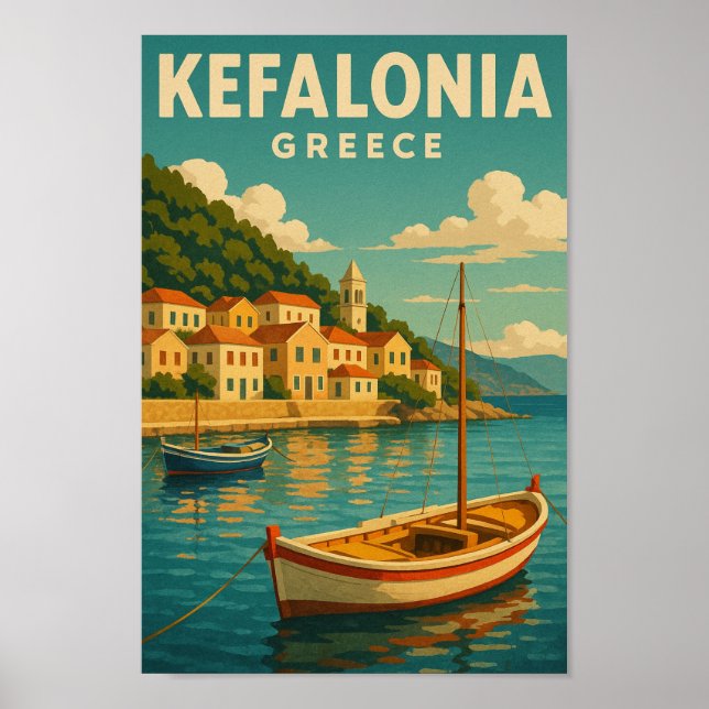 Kefalonia Greece Poster (Framsidan)