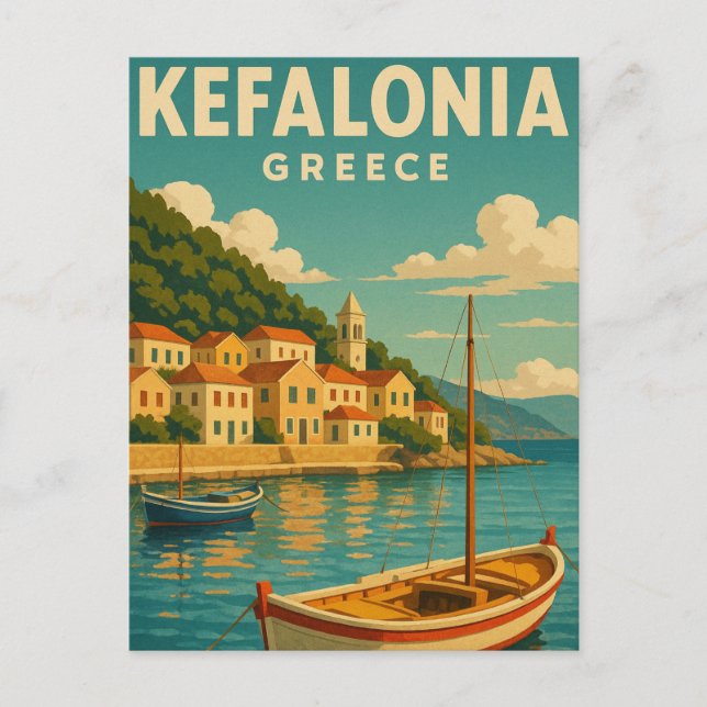 Kefalonia Grekland Vykort (Framsida)
