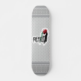 Keffiyeh Fria Palestina Mini Skateboard Bräda 18,5 Cm