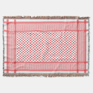 Keffiyeh Palestine Mönster Red Filt