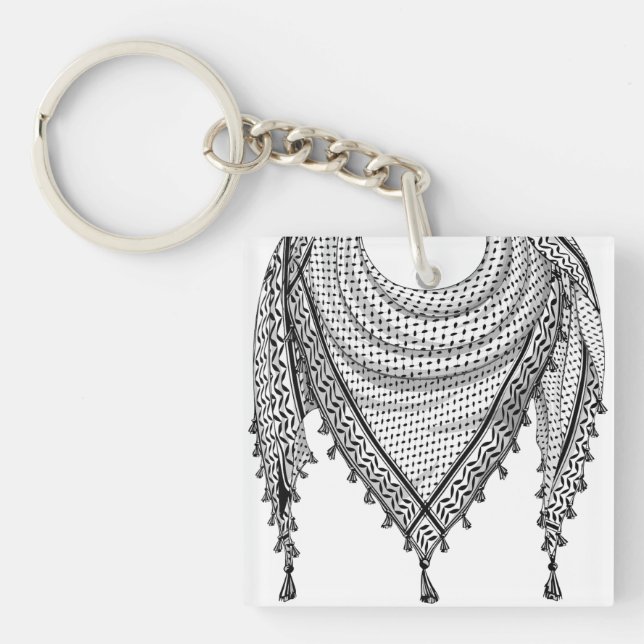 Keffiyeh Palestinian Scarf Traditional Fabric (Framsidan)