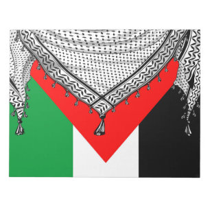 Keffiyeh Palestinian Scarf Traditional Fabric Anteckningsblock