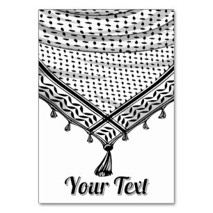 Keffiyeh Palestinian Scarf Traditional Fabric Bordsnummer