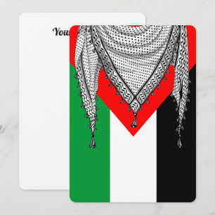 Keffiyeh Palestinian Scarf Traditional Fabric Inbjudningar