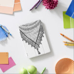 Keffiyeh Palestinian Scarf Traditional Fabric iPad Mini Skydd<br><div class="desc">Palestinska/arabiska Keffiyeh, svart och vit Scarf designad som om det vore inslaget runt nacke, inslag isolerat på vitt. Keffiyeh, som också kallas hatta, är en traditionell arabisk headress. Historiskt sett var det nomadiska grupper - eller beduiner - som bar den i det historiska Palestina. Den är vanligtvis tillverkad av bomull...</div>