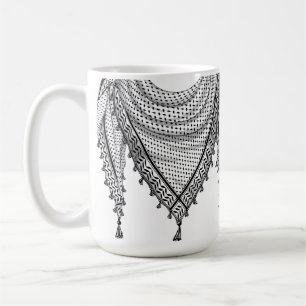 Keffiyeh Palestinian Scarf Traditional Fabric Kaffemugg