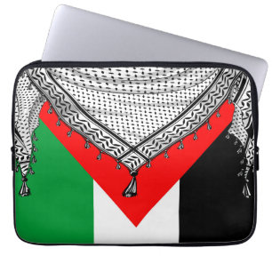 Keffiyeh Palestinian Scarf Traditional Fabric Laptop Fodral