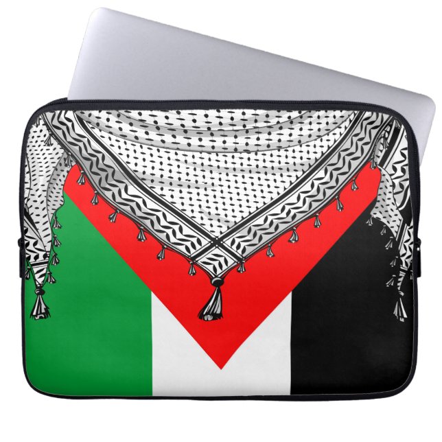 Keffiyeh Palestinian Scarf Traditional Fabric Laptop Fodral (Framsidan)