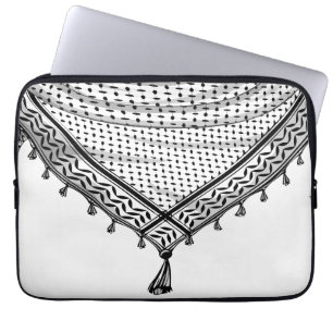 Keffiyeh Palestinian Scarf Traditional Fabric Laptop Fodral